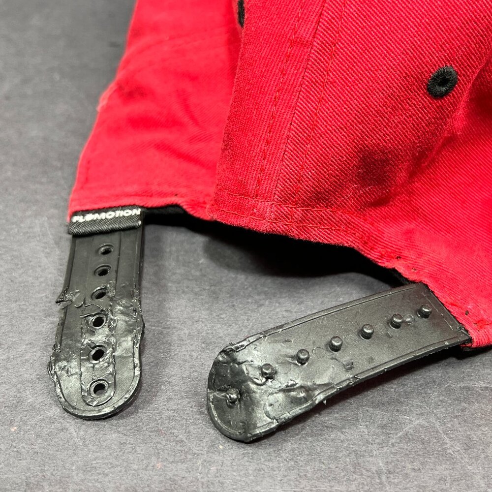 Flomotion Snapback Hat Cap Red Vacation Distressed FL Lifestyle Orange Logo Mens - Picture 14 of 14
